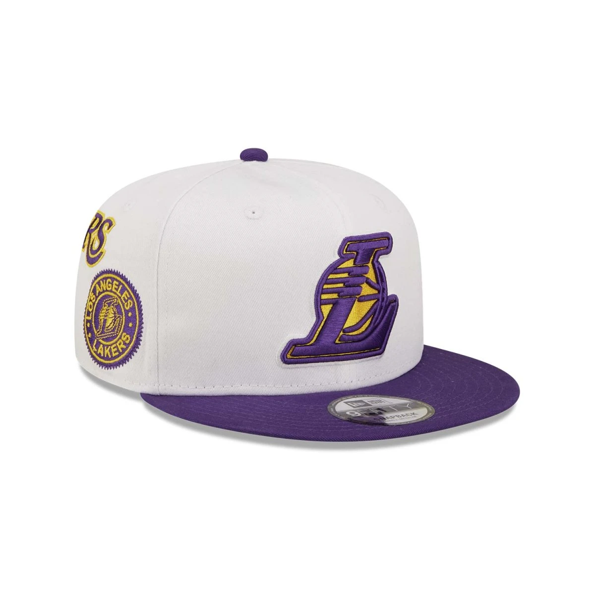 New Era 9FIFTY Stretch-Snap Cap All Over Patches Los Angeles Lakers White 1 New Era 9FIFTY Stretch-Snap Cap All Over Patches Los Angeles Lakers White