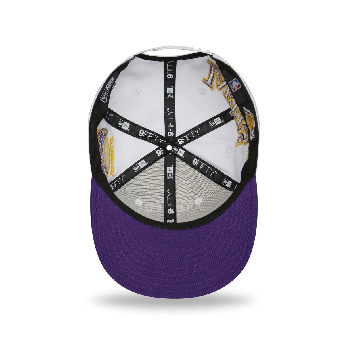 New Era 9FIFTY Stretch-Snap Cap All Over Patches Los Angeles Lakers White 3 New Era 9FIFTY Stretch-Snap Cap All Over Patches Los Angeles Lakers White – Bild 3