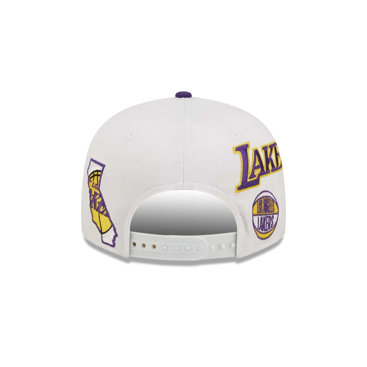 New Era 9FIFTY Stretch-Snap Cap All Over Patches Los Angeles Lakers White 4 New Era 9FIFTY Stretch-Snap Cap All Over Patches Los Angeles Lakers White – Bild 4