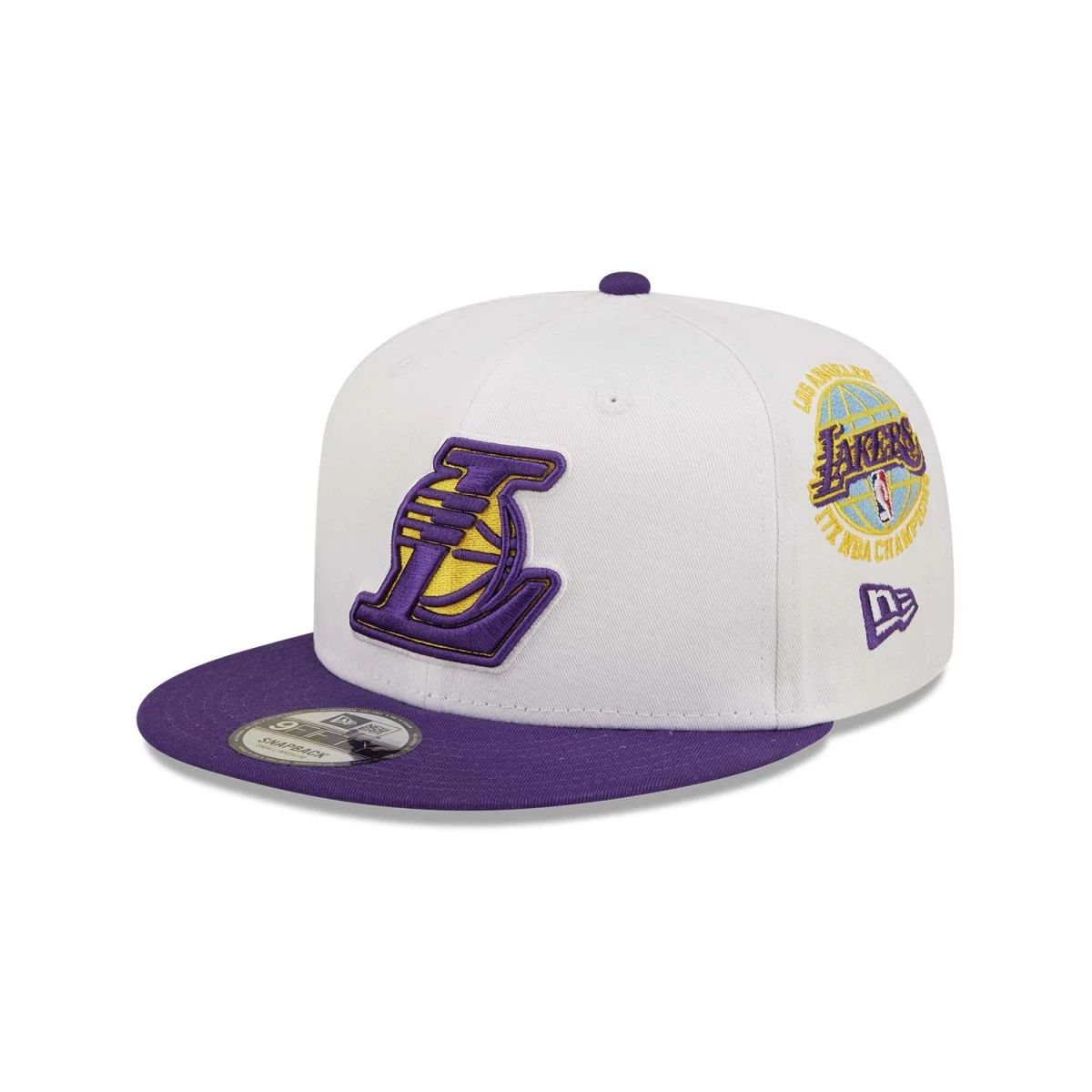 New Era 9FIFTY Stretch-Snap Cap All Over Patches Los Angeles Lakers White 5 New Era 9FIFTY Stretch-Snap Cap All Over Patches Los Angeles Lakers White – Bild 5