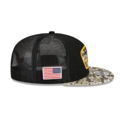 New Era 9FIFTY Trucker Cap Salute To Service 950 Pittsburgh Steelers Black -Sportausrüstung new era 9fifty trucker cap salute to service 950 pittsburgh steelers black6
