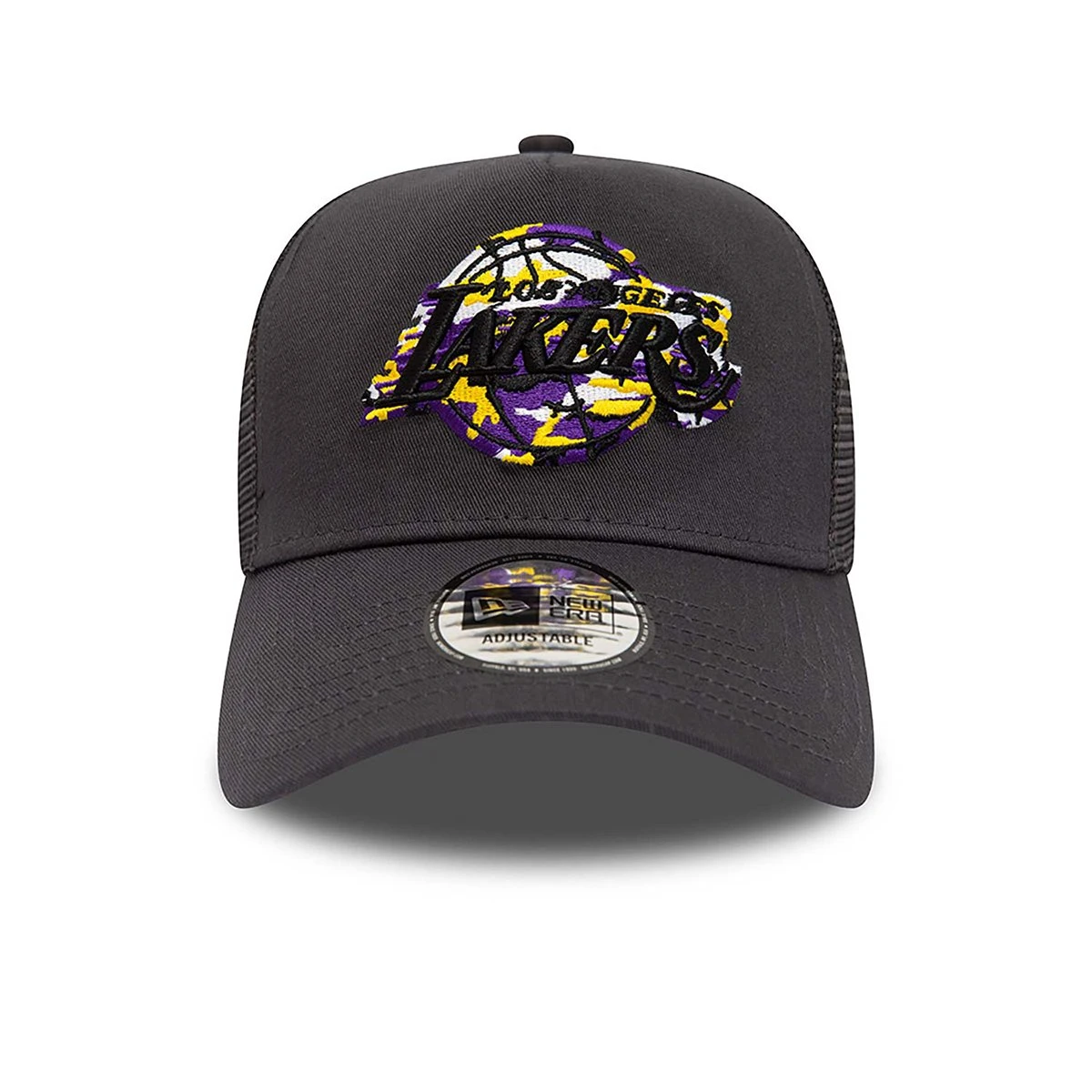 New Era 9FORTY A-Frame Trucker Cap Los Angeles Lakers Team Camo Infill Dark Grey 2 New Era 9FORTY A-Frame Trucker Cap Los Angeles Lakers Team Camo Infill Dark Grey – Bild 2