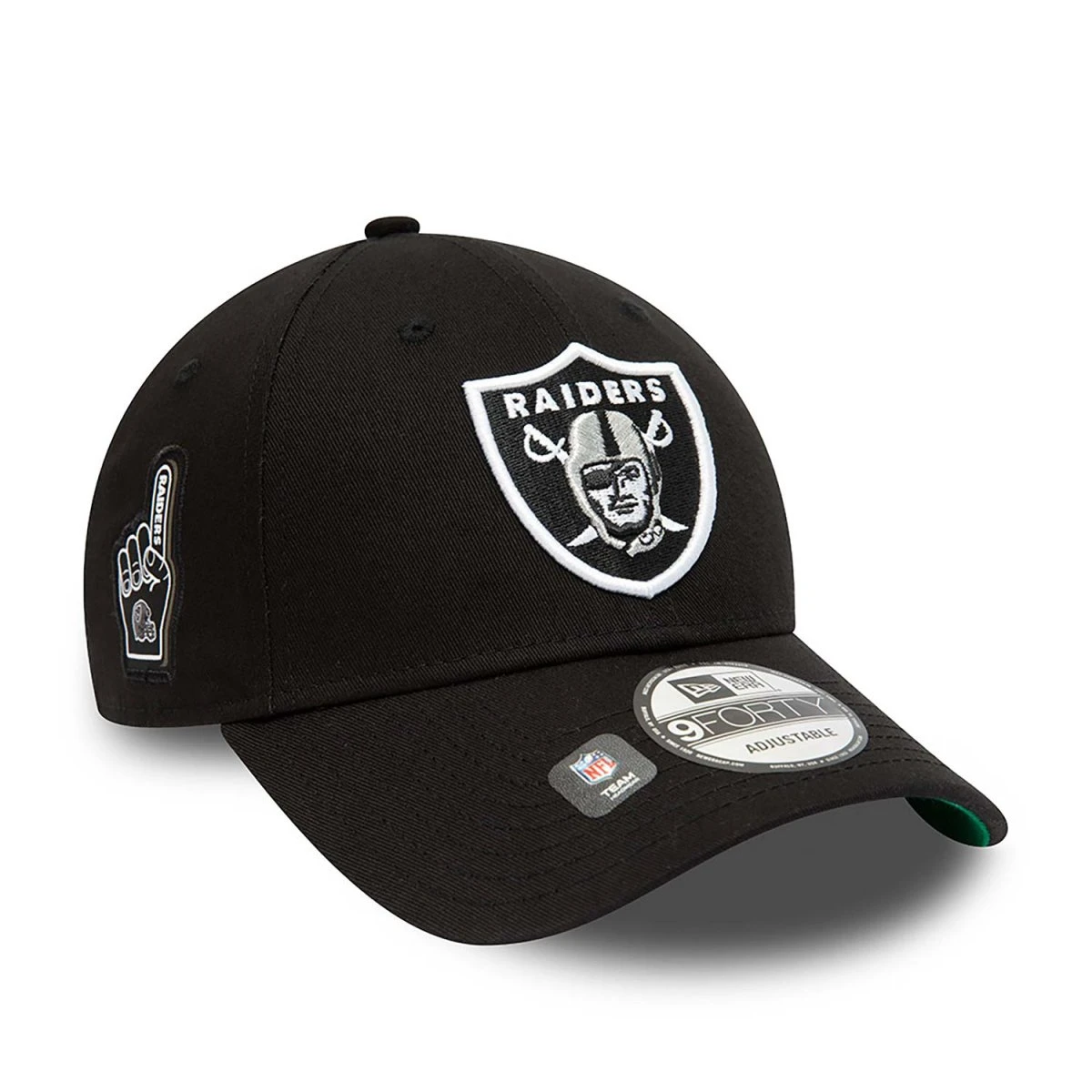 New Era 9FORTY Cap Las Vegas Raiders Team Side Patch Black 3 New Era 9FORTY Cap Las Vegas Raiders Team Side Patch Black – Bild 3