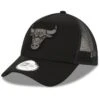 New Era 9FORTY Trucker Cap Chicago Bulls Schwarz