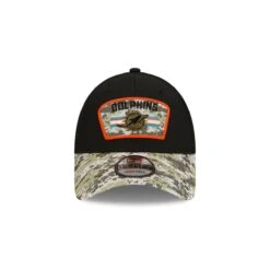New Era 9FORTY Trucker Cap Salute To Service 940 Miami Dolphins Black -Sportausrüstung new era 9forty trucker cap salute to service 940 miami dolphins black3
