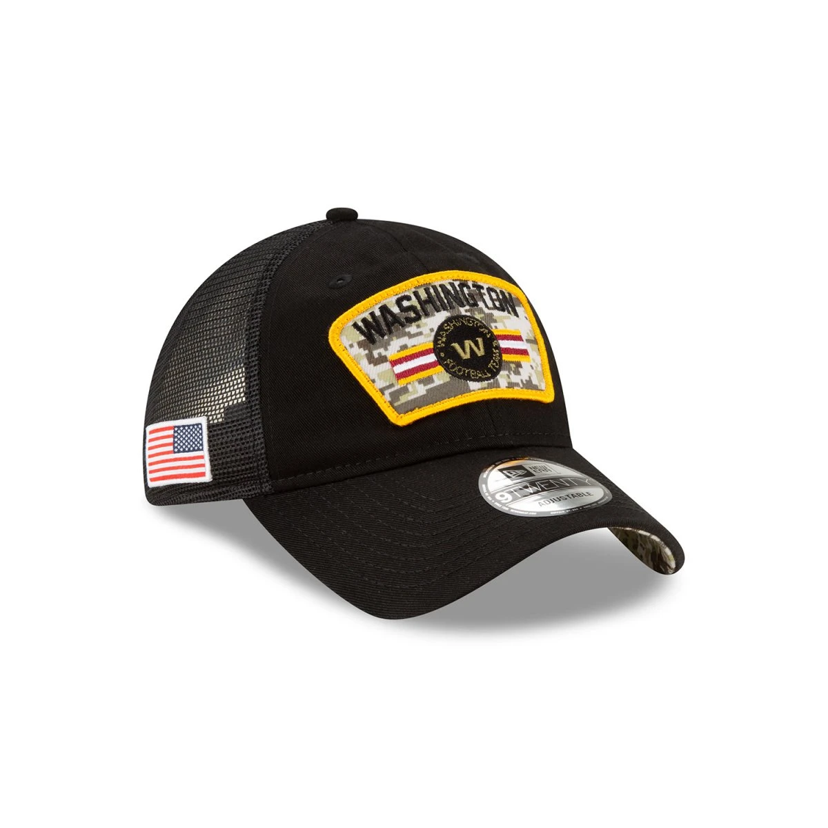 New Era 9TWENTY Trucker Cap Salute To Service 920 Washington Football Team Black 2 New Era 9TWENTY Trucker Cap Salute To Service 920 Washington Football Team Black – Bild 2