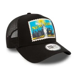 New Era A-Frame Trucker Cap Postcard New York Black -Sportausrüstung new era a frame trucker cap postcard new york black3