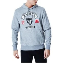 New Era Herren Hoodie Graphic Las Vegas Raiders Grey