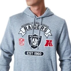 New Era Herren Hoodie Graphic Las Vegas Raiders Grey -Sportausrüstung new era herren hoodie graphic las vegas raiders grey3