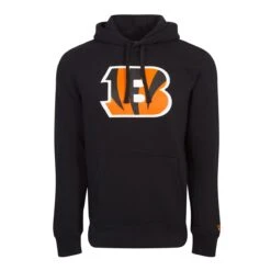 New Era Herren Hoodie NFL Cincinnati Bengals Logo Schwarz