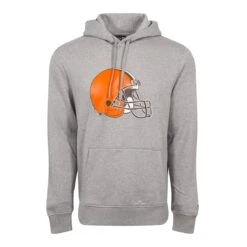 New Era Herren Hoodie NFL Cleveland Browns Logo Grau