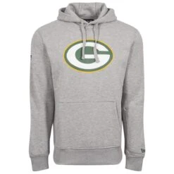 New Era Herren Hoodie NFL Green Bay Packers Logo Grau