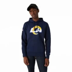 New Era Herren Hoodie NFL Los Angeles Rams Logo Navy