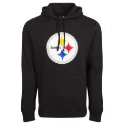 New Era Herren Hoodie NFL Pittsburgh Steelers Logo Schwarz