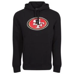 New Era Herren Hoodie NFL San Francisco 49ers Logo Schwarz