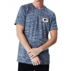 New Era Herren T-Shirt Engineered Raglan Green Bay Packers Grey