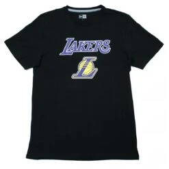 New Era Herren T-Shirt Los Angeles Lakers Logo Black
