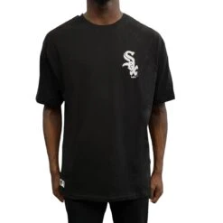 New Era Herren T-Shirt MLB League Essentials Oversized Chicago White Sox Black