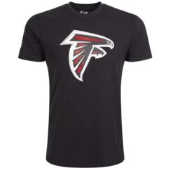 New Era Herren T-Shirt NFL Atlanta Falcons Logo Schwarz