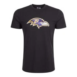New Era Herren T-Shirt NFL Baltimore Ravens Logo Schwarz