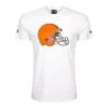New Era Herren T-Shirt NFL Cleveland Browns Logo Weiß