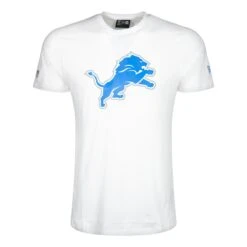 New Era Herren T-Shirt NFL Detroit Lions Logo Weiß