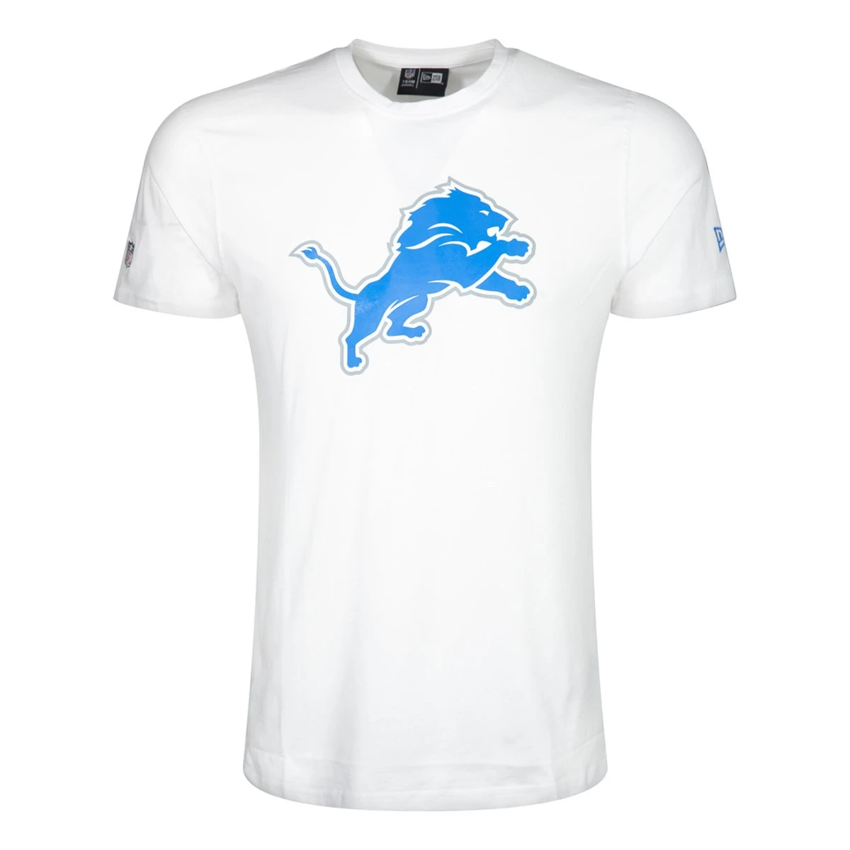 New Era Herren T-Shirt NFL Detroit Lions Logo Weiß 1 New Era Herren T-Shirt NFL Detroit Lions Logo Weiß