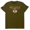 New Era Herren T-Shirt NFL Greenbay Packers Camo Wordmark Dark Green