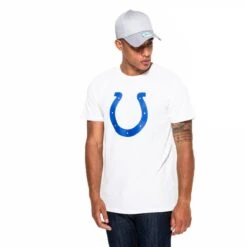 New Era Herren T-Shirt NFL Indianapolis Colts Logo Weiß