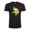 New Era Herren T-Shirt NFL Minnesota Vikings Logo Schwarz