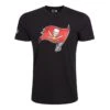 New Era Herren T-Shirt NFL Tampa Bay Buccaneers Logo Schwarz