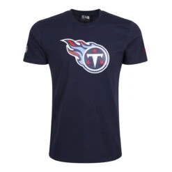 New Era Herren T-Shirt NFL Tennessee Titans Logo Navy