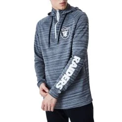 New Era Hoodie Engineered Raglan Las Vegas Raiders Grey