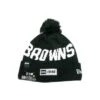 New Era Knit Beanie Onfield 2019 Road Cleveland Browns Schwarz