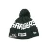 New Era Knit Beanie Onfield 2019 Road Los Angeles Chargers Schwarz