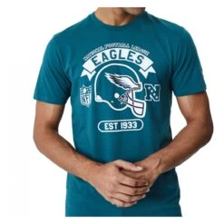 New Era T-Shirt Graphic Philadelphia Eagles Blau