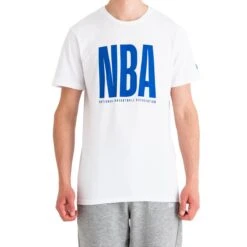 New Era T-Shirt NBA Wordmark White
