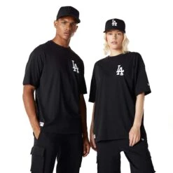 New Era Unisex T-Shirt Los Angeles Dodgers Essentials Oversized Black/white