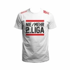 Nie Mehr 2. Liga T-Shirt Weiß | Düsseldorf | Aufstieg 2018
