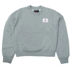 Nike Damen Sweater Fleece Top Dk Grey Heather