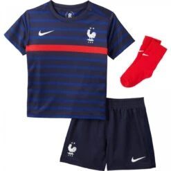 Nike Frankreich Baby Trikot EM2021 Minikit Blackened Blue/white