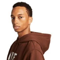 Nike Herren Hoodie Club Fleece Cacao Wow/cacao Wow/white -Sportausrüstung nike herren hoodie club fleece cacao wow cacao wow white3