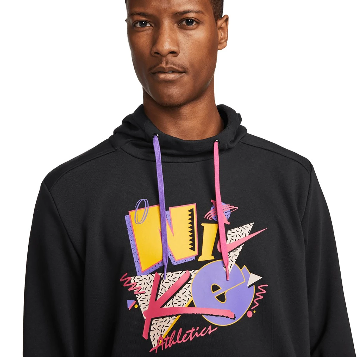 Nike Herren Hoodie Dri-Fit Retro Story Pack Black 2 Nike Herren Hoodie Dri-Fit Retro Story Pack Black – Bild 2