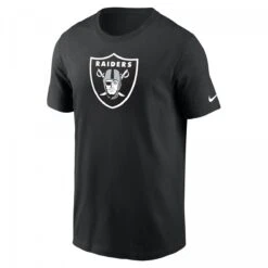 Nike Herren T-Shirt NFL Logo Essential Las Vegas Raiders Black