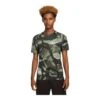 Nike Herren T-Shirt Short-Sleeve Slim Camo Print Velvet Brown/coconut Milk