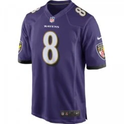 Nike Home Game Jersey Baltimore Ravens Lamar Jackson 8 Lila