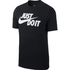 Nike Sportswear Herren T-Shirt Just Do It Swoosh Black/white