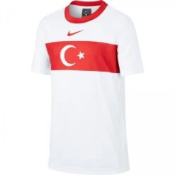 Nike Türkei Kinder Short-Sleeve Soccer Top EM2021 White/sport Red