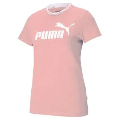 PUMA Damen T-Shirt Amplified Graphic Apricot Blush