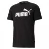 PUMA Herren T-Shirt ESS Logo Puma Black